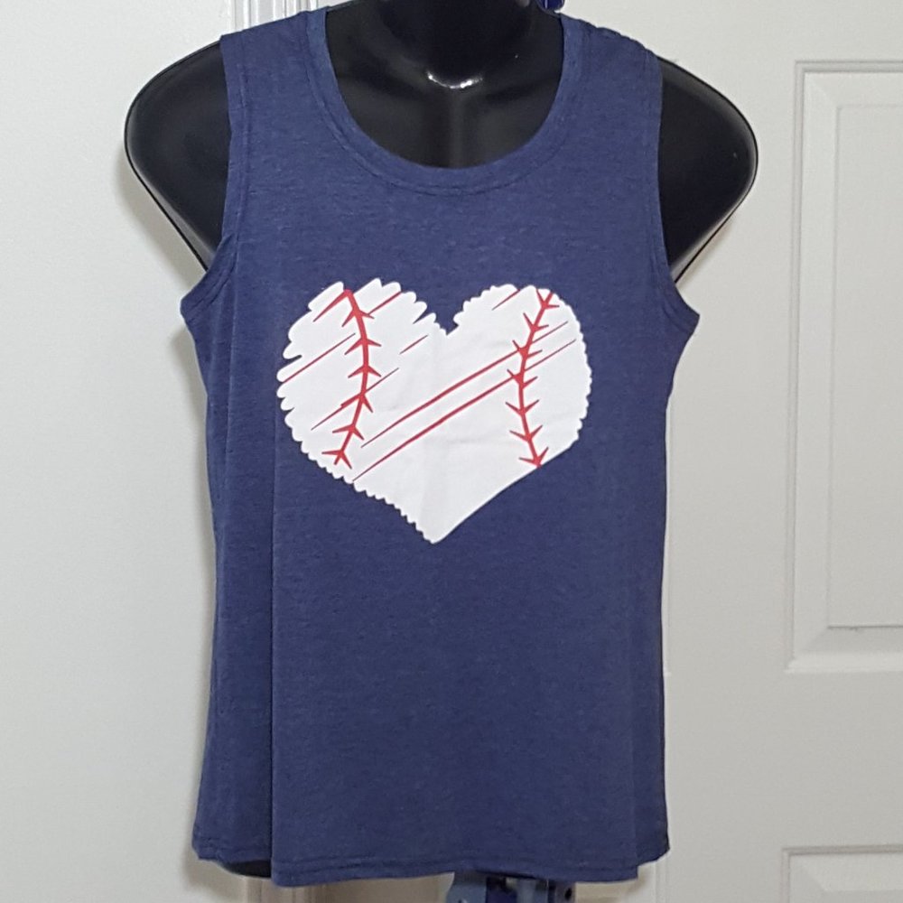 New  Rib - Knit Swing Tank Top  For Women's Size S Blue